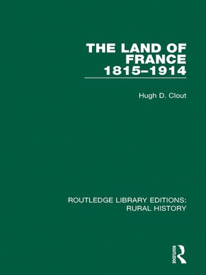 cover image of The Land of France 1815-1914